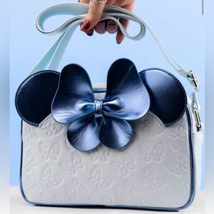 NWT retail $50 Loungefly DisneyMinnieMouse ButterflyCrossbody-BoxLunch Exclusive